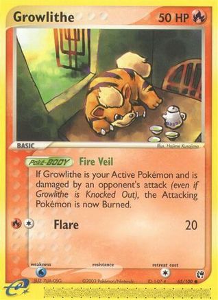 Growlithe (65) [Sandstorm] Reverse Holofoil