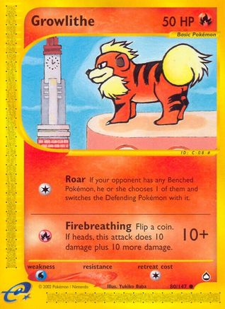 Growlithe (80) (80) [Aquapolis]