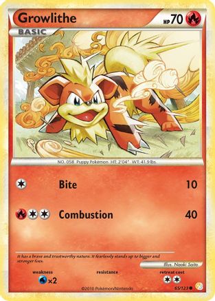 Growlithe (65) [HeartGold SoulSilver]