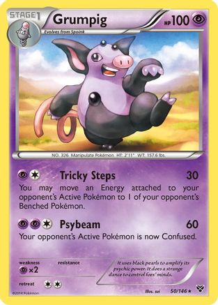 Grumpig (50) [XY Base Set] Reverse Holofoil
