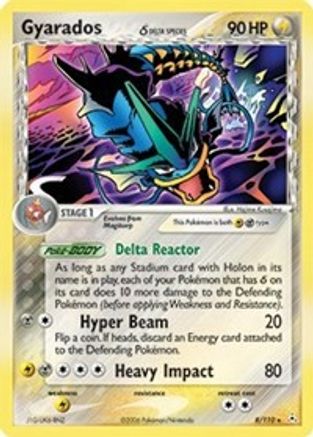 Gyarados (Delta Species) (8) [Holon Phantoms] Reverse Holofoil