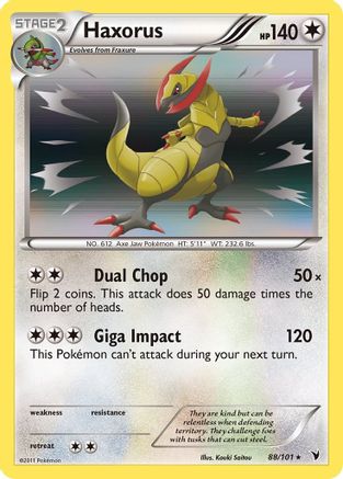 Haxorus (88) [Noble Victories] Holofoil