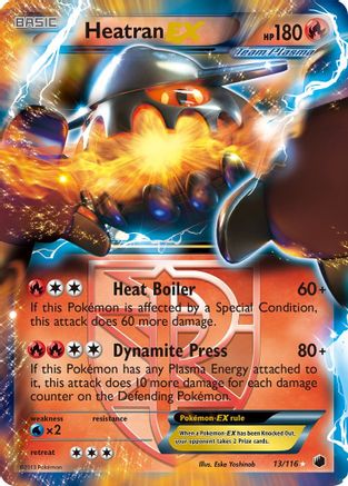 Heatran EX (Team Plasma) (13) [Plasma Freeze] Holofoil