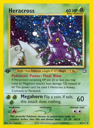 Heracross (6) [Neo Genesis] Unlimited Holofoil