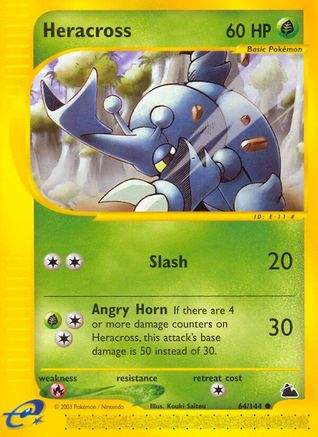 Heracross (64) [Skyridge] Reverse Holofoil