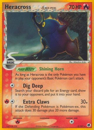Heracross (Delta Species) (3) [Dragon Frontiers] Holofoil
