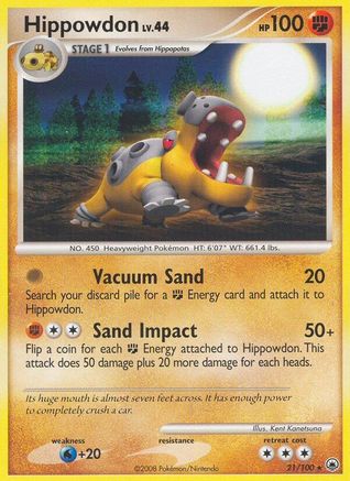 Hippowdon (21) [Majestic Dawn] Reverse Holofoil