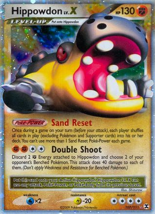 Hippowdon Lv.X (107) [Rising Rivals] Holofoil