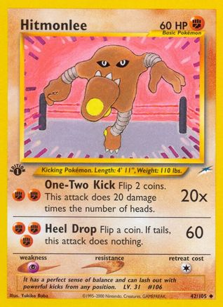 Hitmonlee (42) [Neo Destiny] 1st Edition