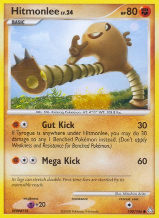 Hitmonlee (100) [Legends Awakened] Reverse Holofoil