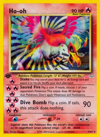 Ho-oh (7) (7) [Neo Revelation] Unlimited Holofoil