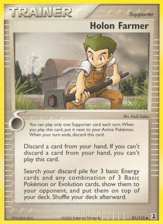 Holon Farmer (91) [Delta Species] Reverse Holofoil