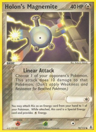 Holon's Magnemite (70) [Delta Species] Reverse Holofoil