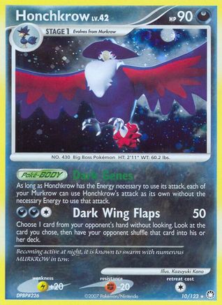 Honchkrow (10) [Mysterious Treasures] Holofoil