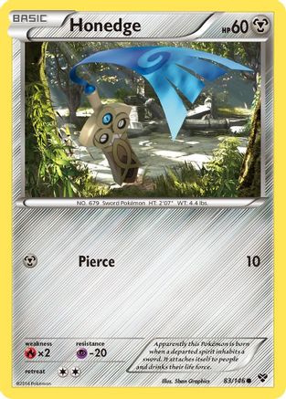 Honedge (83) [XY Base Set] Reverse Holofoil