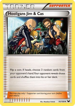 Hooligans Jim & Cas (95) [Dark Explorers] Reverse Holofoil