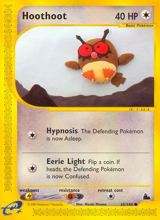 Hoothoot (65) [Skyridge] Reverse Holofoil