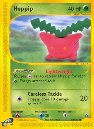 Hoppip (83) [Aquapolis] Reverse Holofoil