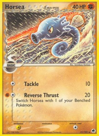 Horsea - 031/101 (Delta Species) (31) [Dragon Frontiers] Reverse Holofoil