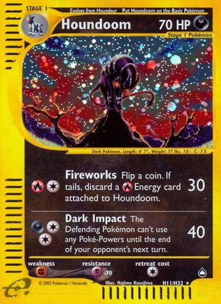 Houndoom (H11) (H11) [Aquapolis] Holofoil