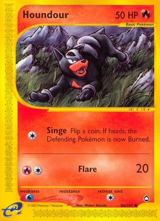 Houndour (86) (86) [Aquapolis] Reverse Holofoil