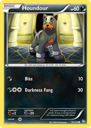 Houndour (74) [Dragons Exalted] Reverse Holofoil