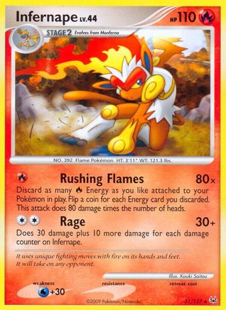 Infernape (31) [Platinum] Reverse Holofoil
