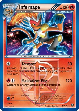 Infernape (Team Plasma) (17) [Plasma Storm] Holofoil