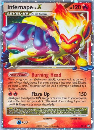 Infernape LV.X - DP10 (DP10) [Diamond and Pearl Promos] Holofoil