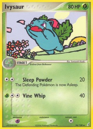 Ivysaur - 034/100 (34) [Crystal Guardians] Reverse Holofoil