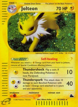 Jolteon (H12) (H12) [Skyridge] Holofoil