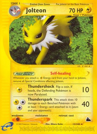 Jolteon (13) (13) [Skyridge] Reverse Holofoil