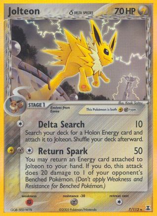 Jolteon (Delta Species) (7) [Delta Species] Reverse Holofoil