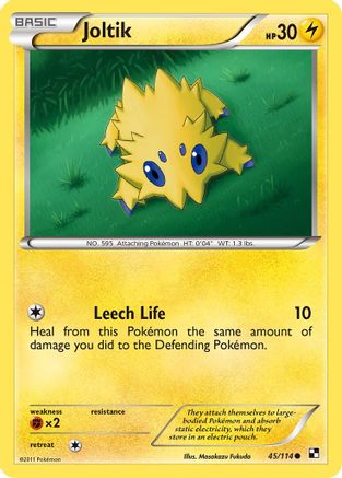 Joltik (45) (45) [Black and White] Reverse Holofoil