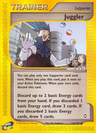 Juggler (126) [Aquapolis] Reverse Holofoil