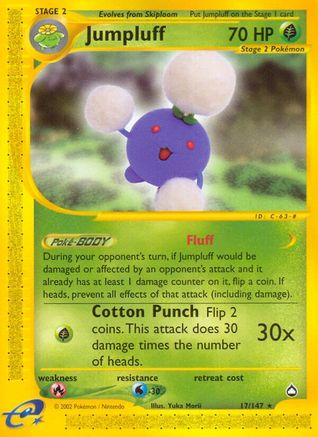 Jumpluff (17) [Aquapolis] Reverse Holofoil