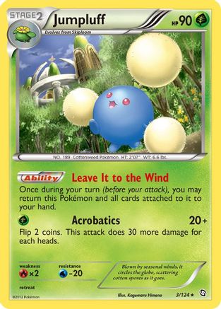 Jumpluff (3) [Dragons Exalted] Reverse Holofoil