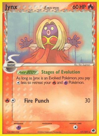 Jynx (Delta Species) (17) [Dragon Frontiers] Reverse Holofoil