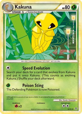 Kakuna (32) [Unleashed] Reverse Holofoil