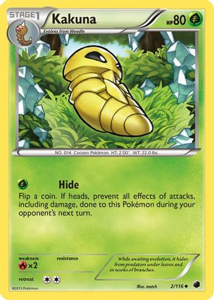 Kakuna (2) [Plasma Freeze] Reverse Holofoil