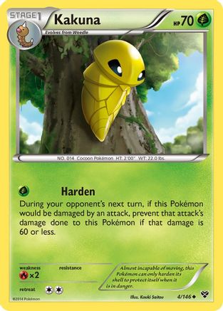 Kakuna (4) [XY Base Set] Reverse Holofoil