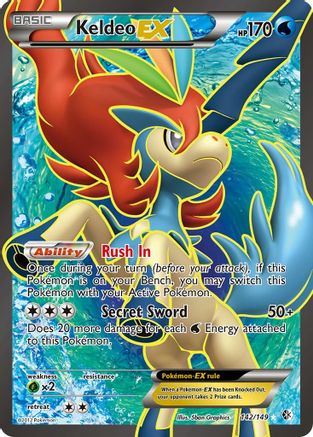 Keldeo EX (142 Full Art) (142) [Boundaries Crossed] Holofoil