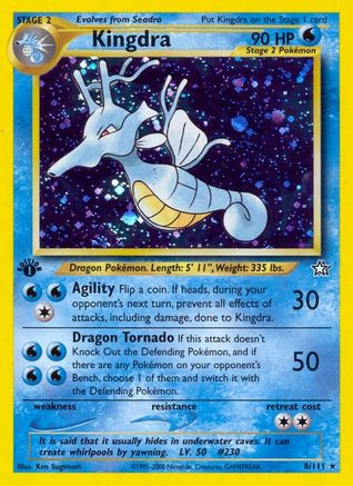Kingdra (8) [Neo Genesis] Unlimited Holofoil
