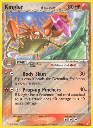 Kingler (Delta Species) (22) [Crystal Guardians]