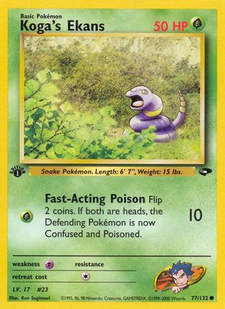 Koga's Ekans (77) [Gym Challenge] Unlimited