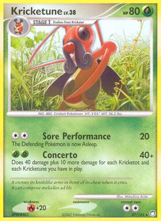 Kricketune (27) [Mysterious Treasures] Reverse Holofoil
