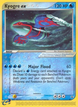 Kyogre ex - 001 (Nintendo Power Magazine) (1) [Nintendo Promos]