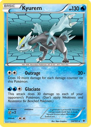 Kyurem (34) [Noble Victories] Reverse Holofoil