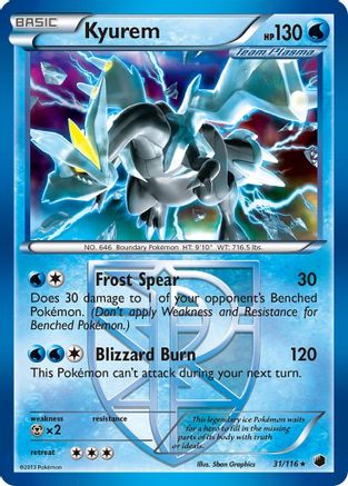 Kyurem (Team Plasma) (31) [Plasma Freeze] Reverse Holofoil
