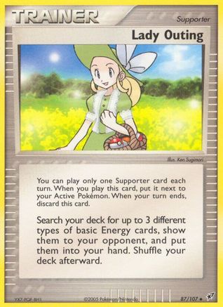 Lady Outing (87) [Deoxys] Reverse Holofoil